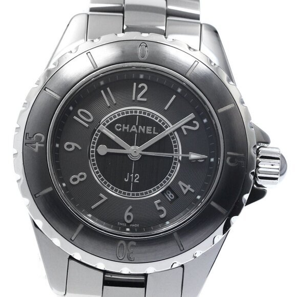 CHANEL J12 Chromatic H2978 Date gray Dial Quartz Ladies Watch_877795 - Picture 1 of 6